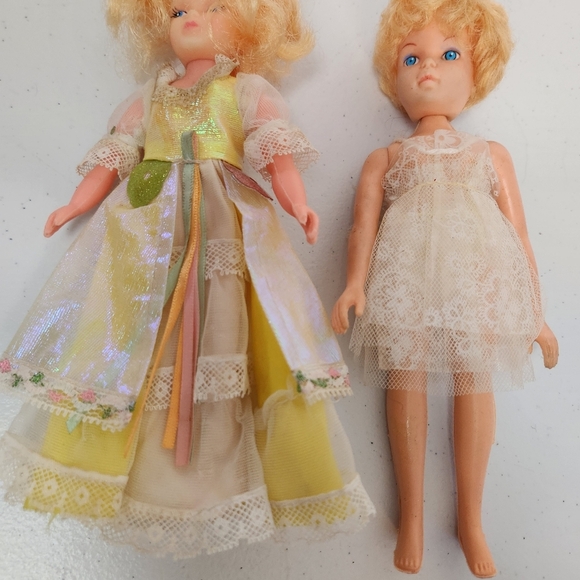 Vintage Blonde 60s 70s ? Plastic Girl Dolls - Picture 4 of 6